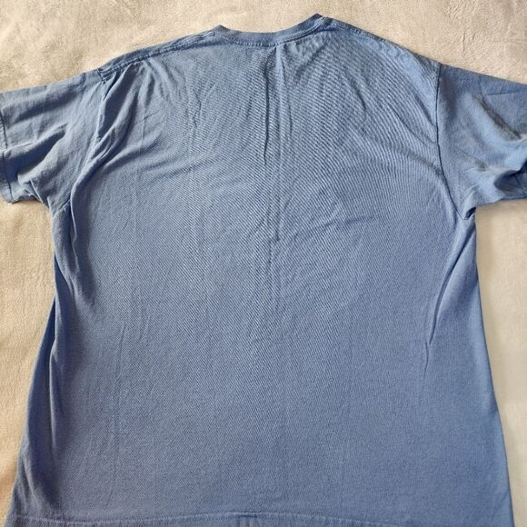 Nirvana Smiley Face Light Blue Tshirt With Graphics Size XL - Picture 6 of 6